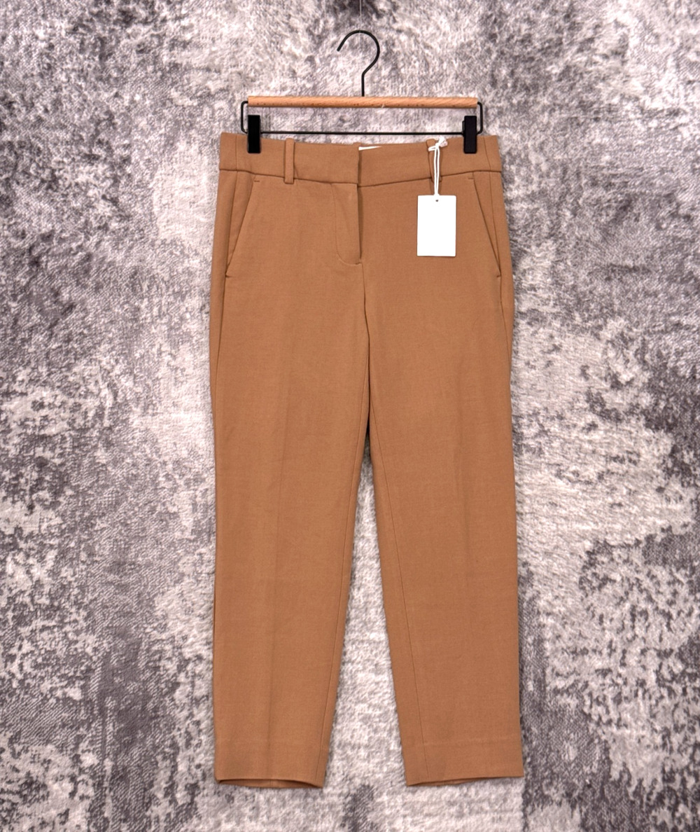 New J Crew Cameron Slim Crop Pants 4P Petite Womens Four Season Stretch Camel